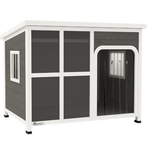 Pawhut wooden dog kennel - pawhut,