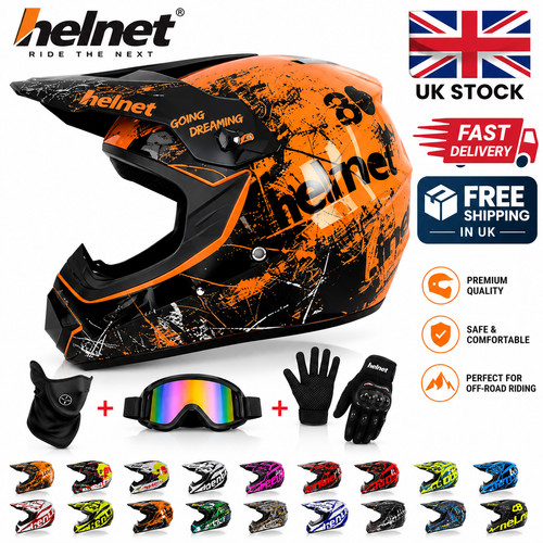 Youth kids motocross helmet - youth, mx