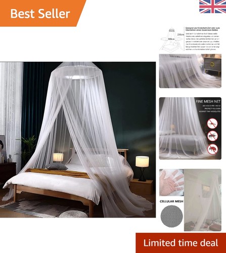 Elegant white bed canopy - white,