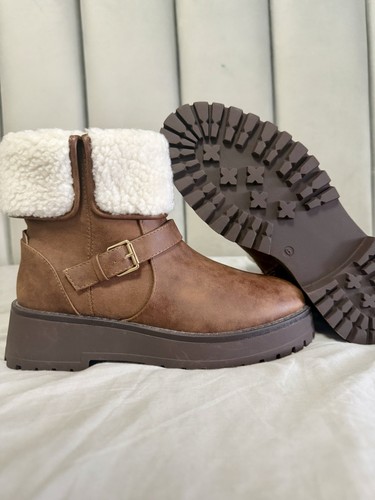 Women ankle boots tan brown - tan,