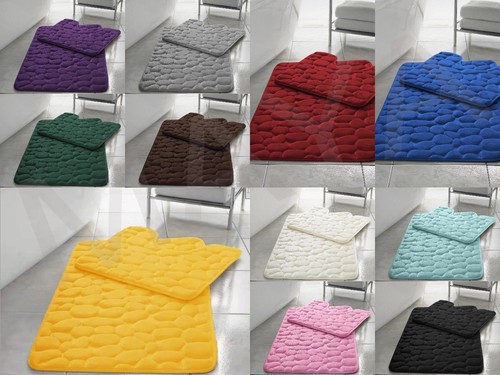 Pebble bath mat set - bath,