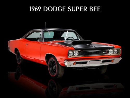 1969 dodge super bee - super, rot