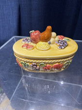 Small Majolica Lidded Dish 14