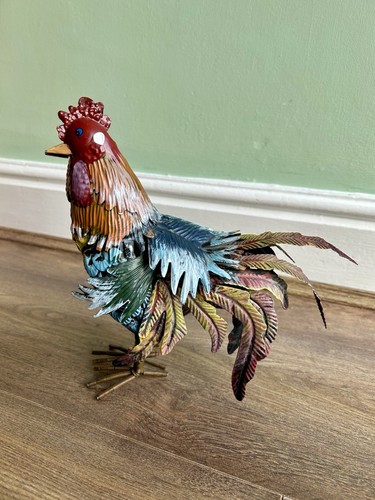 Metal rooster ornament - rooster, 9