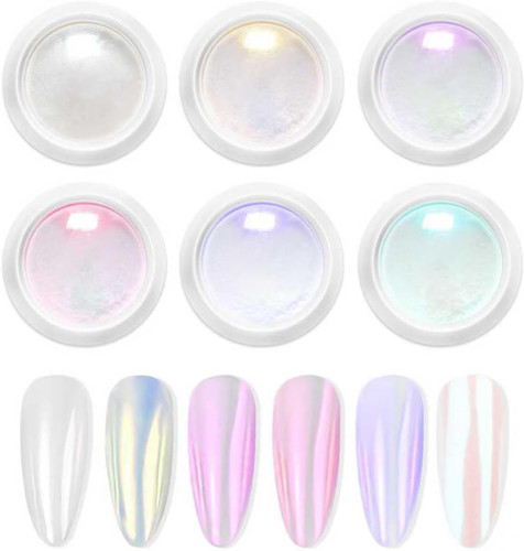 Pearl chrome nail powder - pearl,