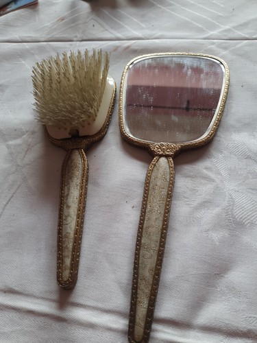 Vintage gilt embroidered - gilt,