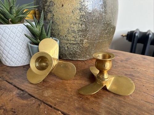 Pair brass nautical - pair, of