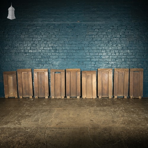 Batch 19th oak pew ends - of, 9