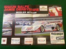 SHAUN BALFE JAMIE DERBYSHIRE MOSLER MT 900R BRITISH GT CHAMPIO ADVERT A4 X2 XB