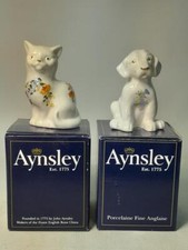 Aynsley PUPPY & CAT Figurine