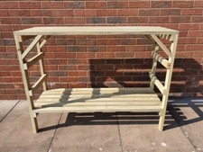 Wooden Greenhouse potting bench/Staging - Very Solid - 3ft - 2 Tier