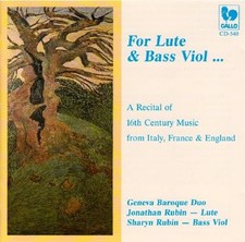 For Lute & Bass Viol - Geneva