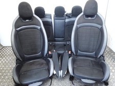 MINI F54 Clubman JCW Dinamica Black Leather Alcantara Interior Front Rear Seats