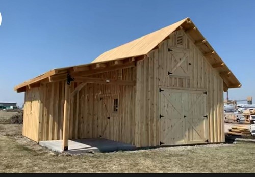 Timber frame barn - timber, kit