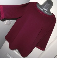 ✿Ladies BONMARCHE burgundy