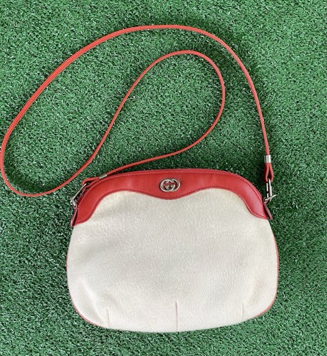 Vtg gucci red leather - vtg,