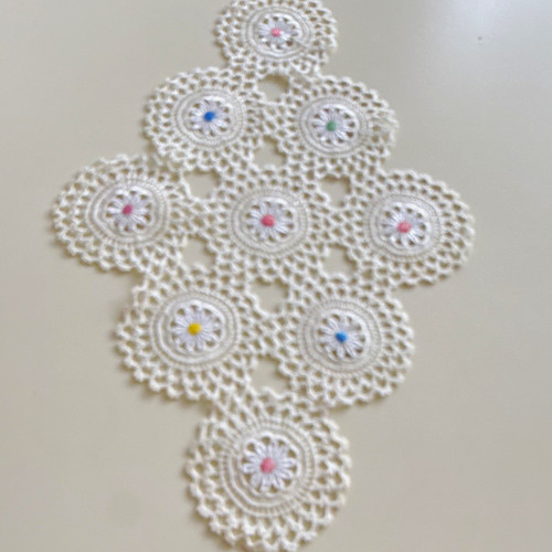 Crochet lace doily white - lace,