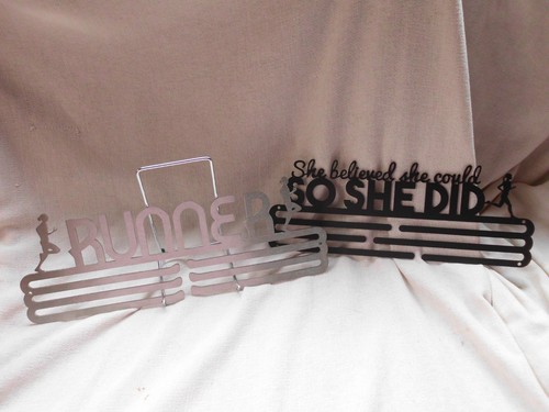 Female running medal ribbon - running, &