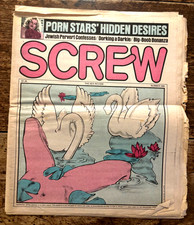 SCREW #590 - 1980 sex newspaper/Al Goldstein/Hidden Desire/Big Bo*bs/Adults only