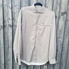 Lightweight Shirt Narrow Fit Light Grey / Beige Colour - Harmont & Blaine Size L