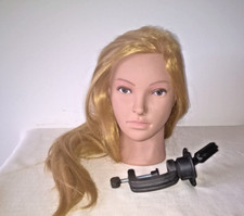 Mannequin Trainee Hairdresser Blonde Hair With Clamp 26" Straight Blonde Hair