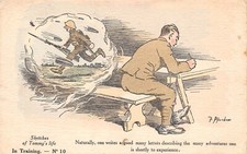 POSTCARD  COMIC SKETCHES OF