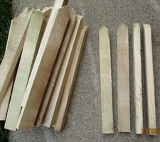 25 x Wooden Tanalised Garden Stakes Choose From 150,200,250,300,350x25x15mm