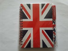 Union Jack Notebook and Matching Pen Medium A6 Size UK Flag England
