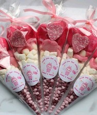 Personalised pink Sweet cones Labubu themed Pre-Filled Party Bag Favour
