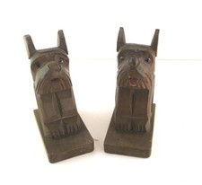 Pair Scotty Dog Wooden