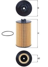 MAHLE OX 161D Oil Filter for
