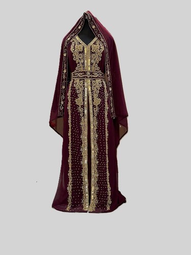 Royal maroon takchita - royal,