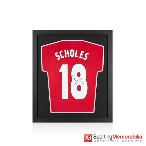 Framed paul scholes signed - scholes,