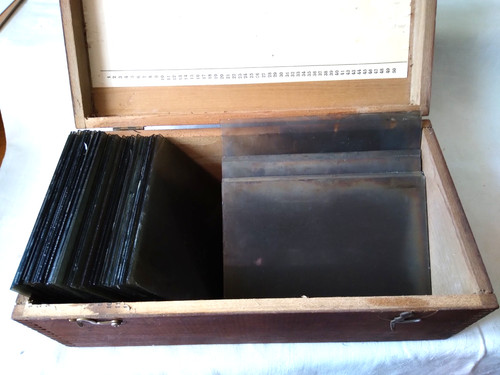 Antique glass plate - antique,