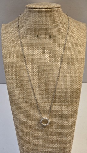 Sterling silver pave set - silver,
