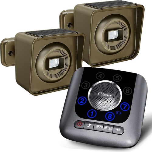 Solar driveway alarm wireless - solar,
