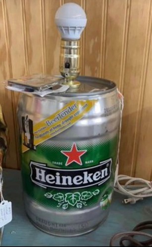 Heineken keg beer lamp - , w/