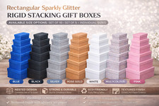 Rectangular Sparkly Glitter