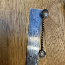 Vintage Sterling Silver Coin Wilhemina Koningin Der Nederlanden Souvenir Spoon 