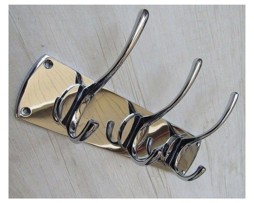 Solid brass hook rail chrome - 3,
