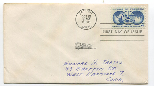 Stamps 1960 postal fdc - postal,