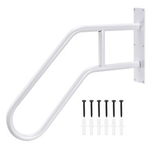 Wall Mounted Stair Handrails Steps Hand Rail for 1-3 Stairs U-Shaped for Garden