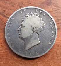1825 Silver HALF CROWN Coin