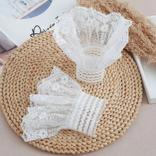 Mesh lace false sleeves - mesh,
