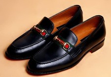 Handmade Men Black Leather