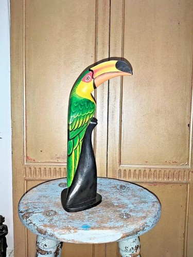 Hand carved wooden painted - carved,