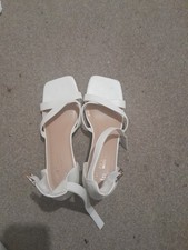 Primark White Heels Size 9