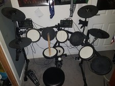 Session Pro DD505 Electric drum kit 2in1 + double kick pedal *read description*