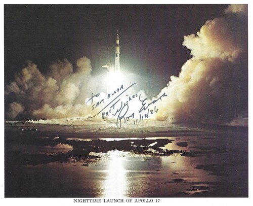 Ron evans apollo signed - evans,