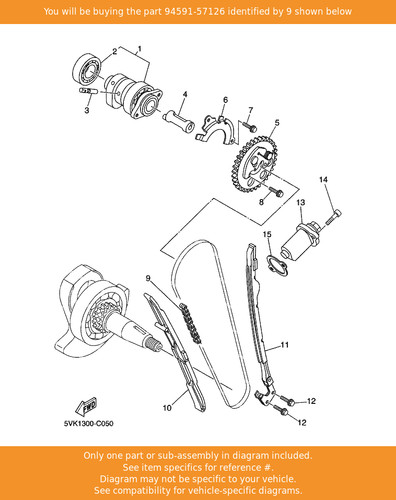 Yamaha chain - chain, (98xrh2010-126m)